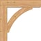 Ekena Millwork Thorton Block Smooth Bracket w/ Offset Brace, Western Red Cedar, 7 1/2"W x 32"D x 32"H BKT0806X32X32THR05SWR - alternate 4